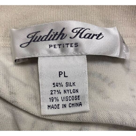 Judith Hart Silk Blend Cardigan Size PL 3/4 Length Sleeves - Picture 9 of 9